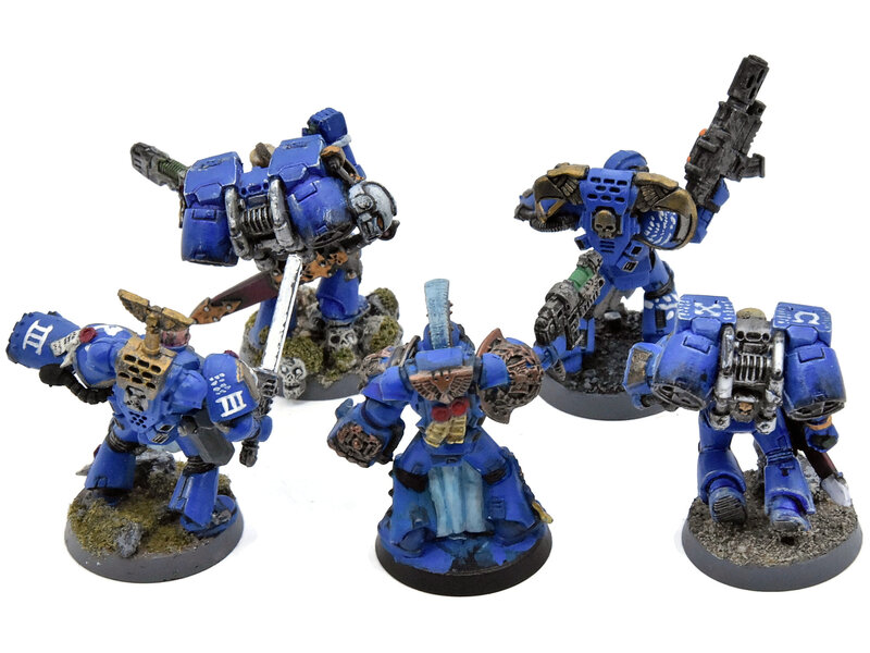 Games Workshop SPACE MARINES 5 Various Marines #1 METAL parts Warhammer 40K