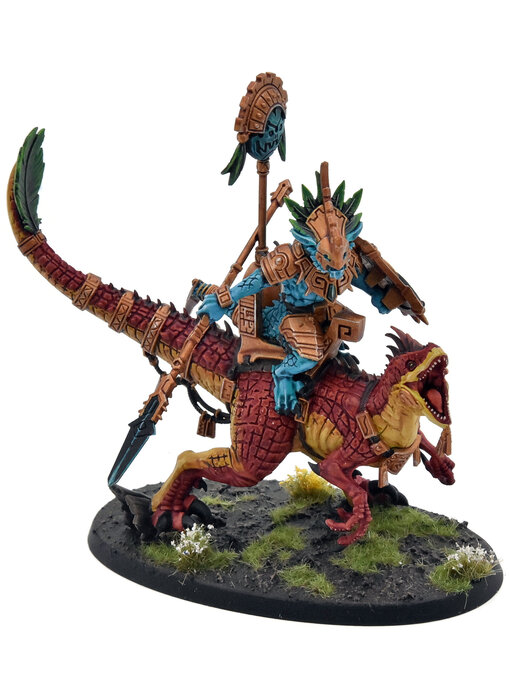 SERAPHON Saurus Scar Veteran On Aggradon #1 COMMISSION PRO PAINTED Sigmar