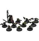 Games Workshop ORKS 10 Gretchin Squad with runtherd #1 WELL PAINTED Warhammer 40K