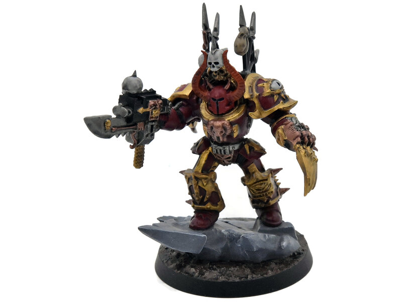 Games Workshop CHAOS SPACE MARINES Chaos Lord In Terminator Armour #1 WELL PAINTED 40K