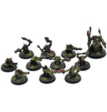 Games Workshop ORKS 10 Gretchin Squad with runtherd #2 WELL PAINTED Warhammer 40K