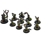 Games Workshop ORKS 10 Gretchin Squad with runtherd #2 WELL PAINTED Warhammer 40K