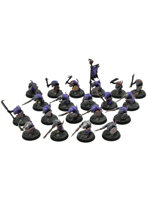 SKAVEN 20 Clanrats #1 WELL PAINTED Warhammer Sigmar