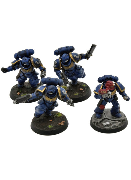 SPACE MARINES 4 Assault Intercessors #1 WELL PAINTED Warhammer 40K