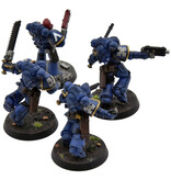 Games Workshop SPACE MARINES 4 Assault Intercessors #1 WELL PAINTED Warhammer 40K