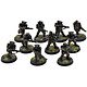 ASTRA MILITARUM 10 cadian shock troops #1 WELL PAINTED Warhammer 40K