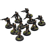 Games Workshop ASTRA MILITARUM 10 cadian shock troops #1 WELL PAINTED Warhammer 40K