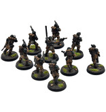Games Workshop ASTRA MILITARUM 10 cadian shock troops #1 WELL PAINTED Warhammer 40K