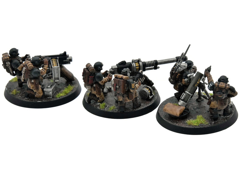 Games Workshop ASTRA MILITARUM 3 Heavy weapon Squad #1 PRO PAINTED Warhammer 40K