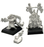 Games Workshop ORCS & GOBLINS Goblin sorcerer & Captain #1 METAL Fantasy