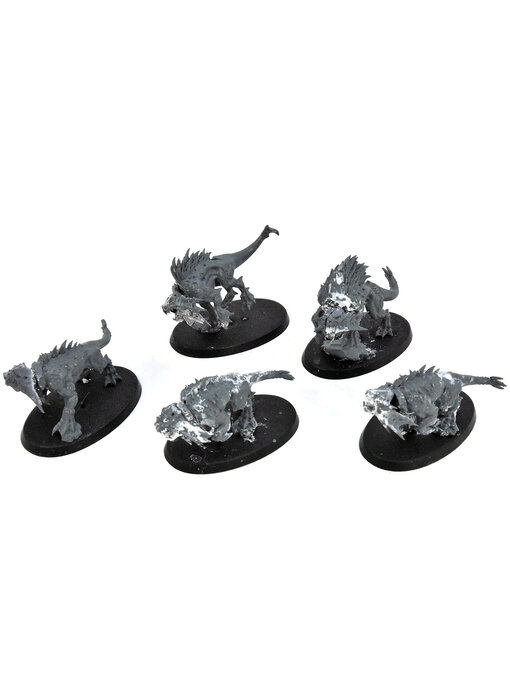 CHAOS DAEMONS 5 Flesh Hounds #4 Warhammer 40K Bad Condition