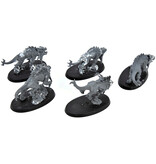 Games Workshop CHAOS DAEMONS 5 Flesh Hounds #4 Warhammer 40K Bad Condition