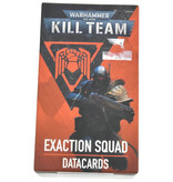 Games Workshop KILL TEAM Exaction Squad Datacards