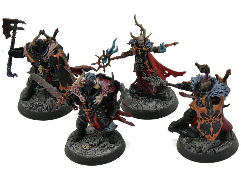 Games Workshop SLAVES TO DARKNESS 4 Khagra's Ravagers #1 WELL PAINTED Warhammer Sigmar