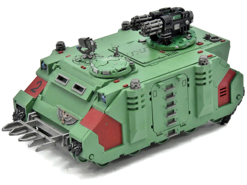 Games Workshop SPACE MARINES Razorback #1 Warhammer 40K Salamanders missing some tracks