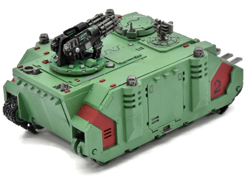Games Workshop SPACE MARINES Razorback #1 Warhammer 40K Salamanders missing some tracks