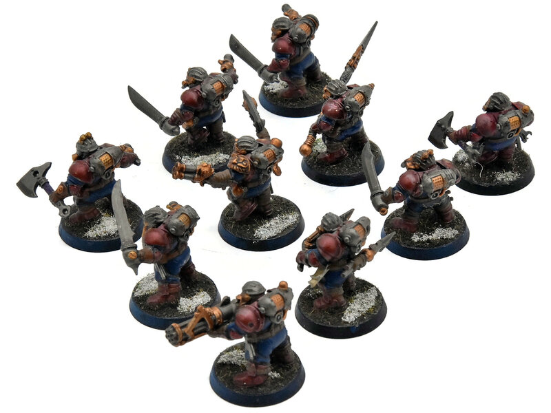 Games Workshop KHARADRON OVERLORDS 10 Arkanaut Company #1 WELL PAINTED Warhammer Sigmar