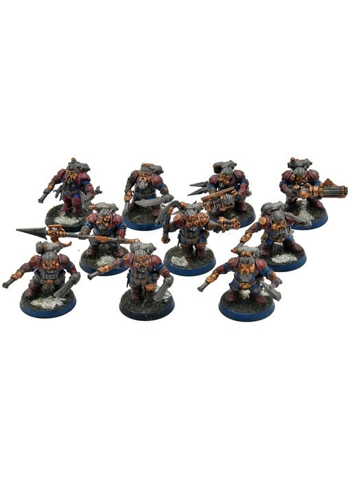 KHARADRON OVERLORDS 10 Arkanaut Company #1 WELL PAINTED Warhammer Sigmar