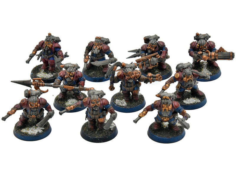 Games Workshop KHARADRON OVERLORDS 10 Arkanaut Company #1 WELL PAINTED Warhammer Sigmar