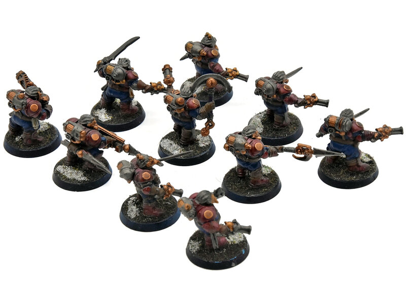 Games Workshop KHARADRON OVERLORDS 10 Arkanaut Company #1 WELL PAINTED Warhammer Sigmar