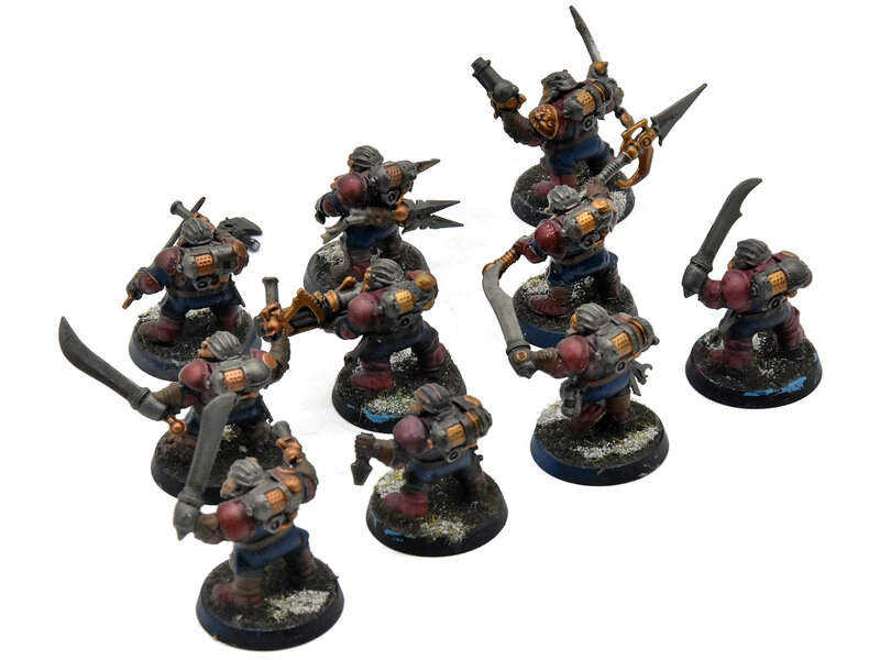 Games Workshop KHARADRON OVERLORDS 10 Arkanaut Company #2 WELL PAINTED Warhammer Sigmar
