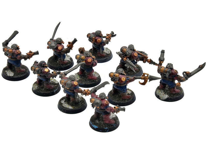 Games Workshop KHARADRON OVERLORDS 10 Arkanaut Company #2 WELL PAINTED Warhammer Sigmar