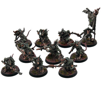 SKAVEN 10 Stormvermin #1 PRO PAINTED Warhammer Sigmar NEW SCULPT