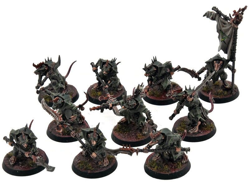 Games Workshop SKAVEN 10 Stormvermin #1 PRO PAINTED Warhammer Sigmar NEW SCULPT