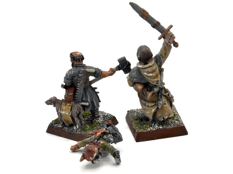 Games Workshop BRETONNIA Trebuchet crew & pilgrim #1 METAL Fantasy