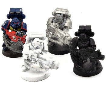SPACE MARINES 4 Special weapons marines bolter & plasma #1 METAL Warhammer 40K