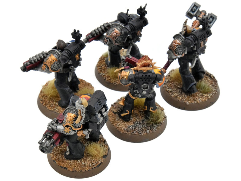 Games Workshop DEATHWATCH 5 Veterans #1 WELL PAINTED Warhammer 40K