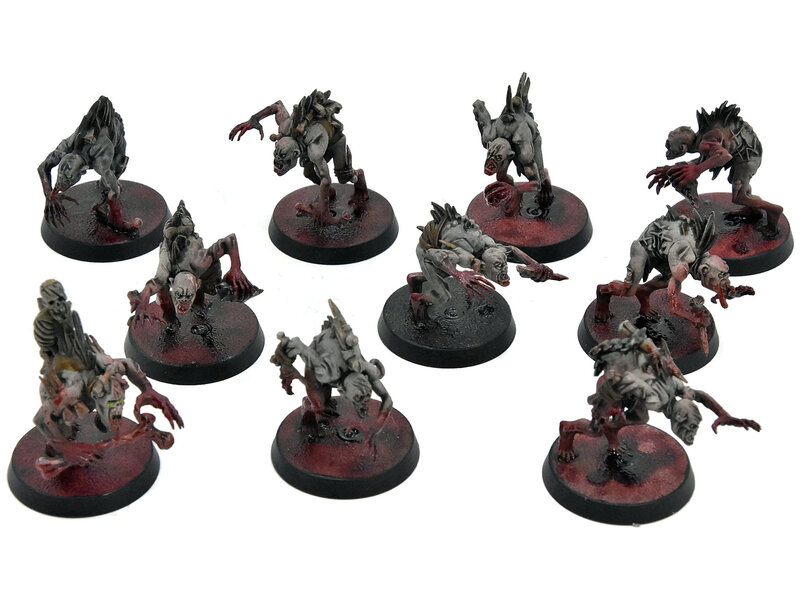 Games Workshop FLESH-EATER COURTS 10 Crypt Ghouls #1 WELL PAINTED Warhammer Sigmar