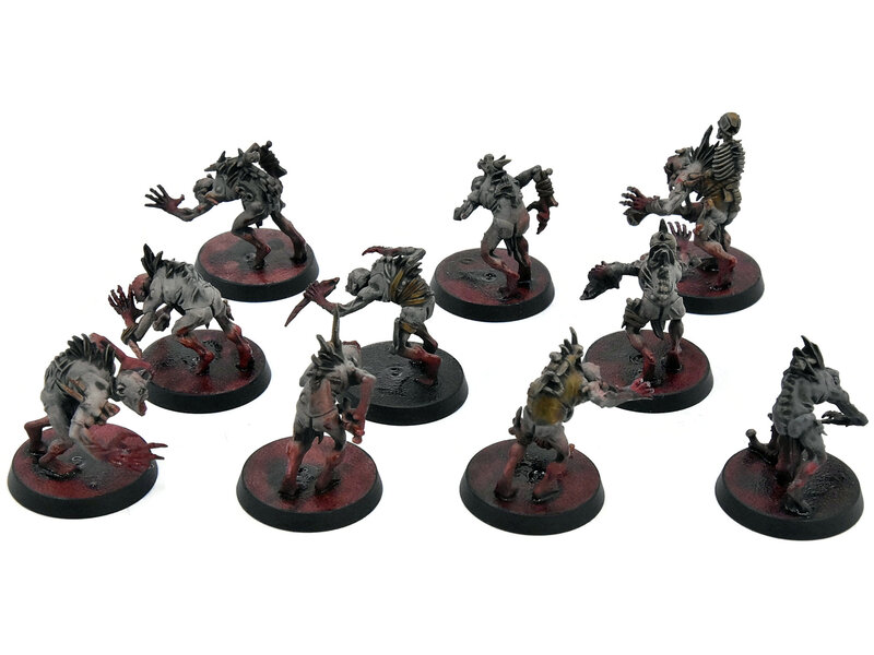 Games Workshop FLESH-EATER COURTS 10 Crypt Ghouls #1 WELL PAINTED Warhammer Sigmar