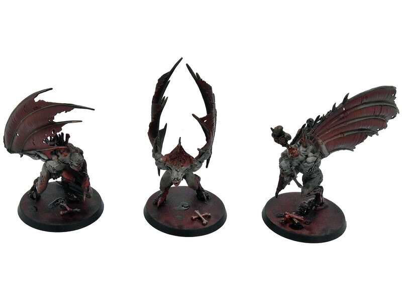 Games Workshop FLESH-EATER COURTS 3 Crypt Flayers #1 WELL PAINTED Warhammer Sigmar