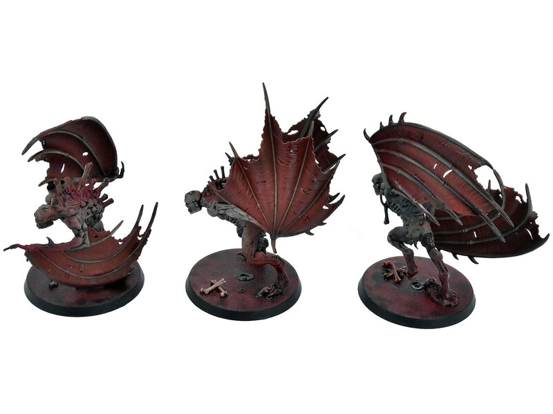 Games Workshop FLESH-EATER COURTS 3 Crypt Flayers #1 WELL PAINTED Warhammer Sigmar