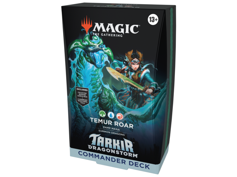 Magic The Gathering MTG Temur Roar (Green-Blue-Red) - Tarkir Dragonstorm Commander Deck (EN)