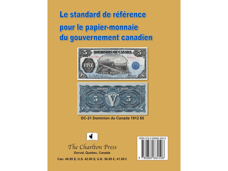 Lighthouse Catalogue Charlton Standard Papier-Monnaie GoUV. Canadien 36E Edition 2025 (FR)