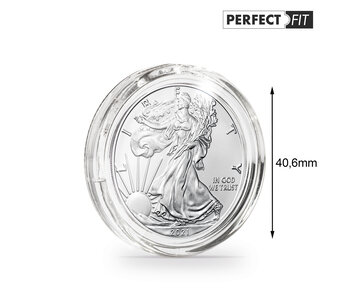 Ultra Coin Capsules Perfect Fit For 1 Oz. Silver 406 MM(American Eagle) 10/Pack