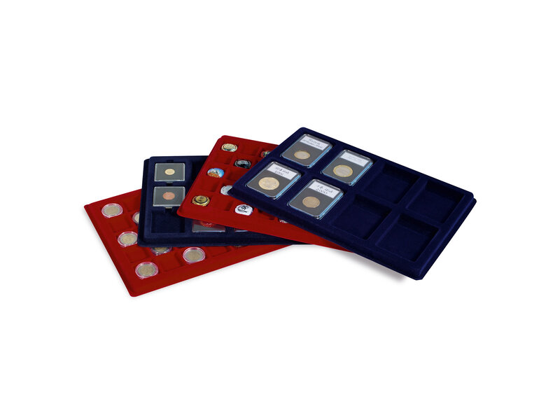 Lighthouse Coin Trays L With 8 Spaces For Us Coin Capsules Blue
