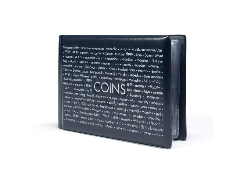 Lighthouse Coin Wallet Route With 8 Coin Sheets Each For 6 Coins Blue