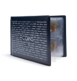 Lighthouse Coin Wallet Route With 8 Coin Sheets Each For 6 Coins Blue