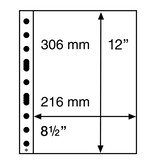 Plastic Pockets Grande Sheets 1C One-Way Division Clear