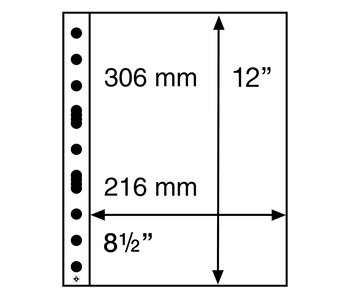 Plastic Pockets Grande Sheets 1C One-Way Division Clear