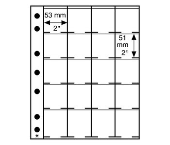 Grande Sheets For 20 Coin Holders
