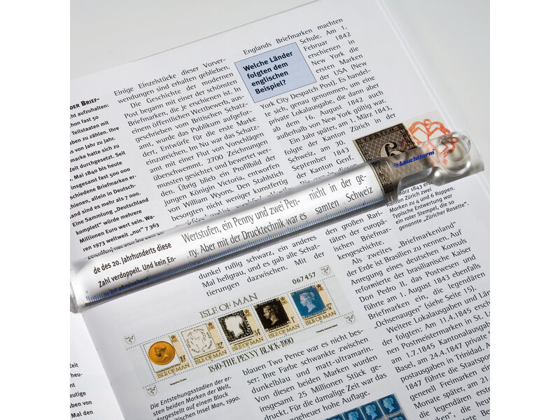 Line Magnifying Ruler - 2.5X Magnification