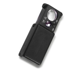 Pull Out-Magnifier 10X And 30X Magnification Black