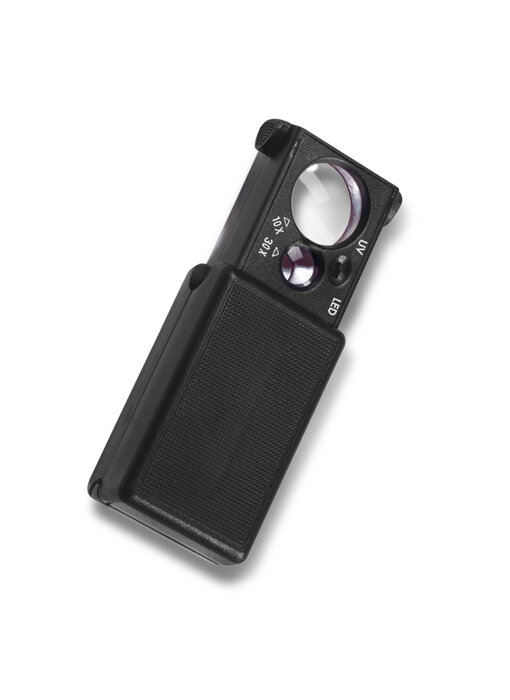 Pull Out-Magnifier 10X And 30X Magnification Black