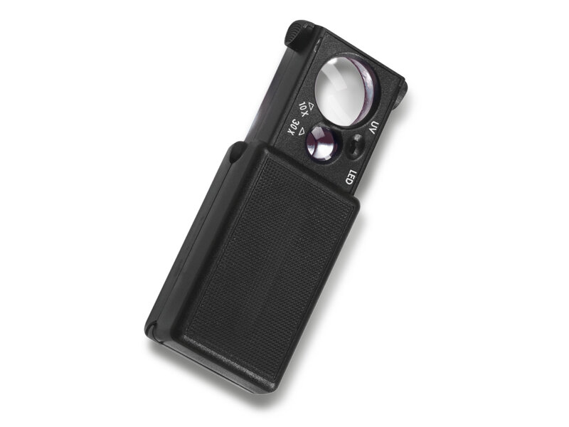 Pull Out-Magnifier 10X And 30X Magnification Black