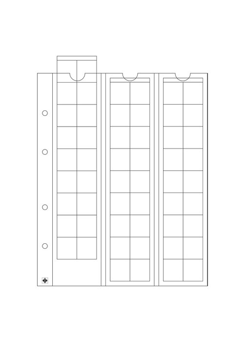 Optima Coin Sheets 20 (M54)