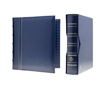 Ringbinder Optima In Classic Design Incl. Slipcase Blue